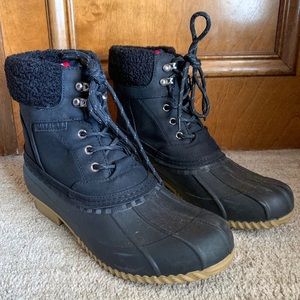 Tommy Hilfiger Black Duck Boots